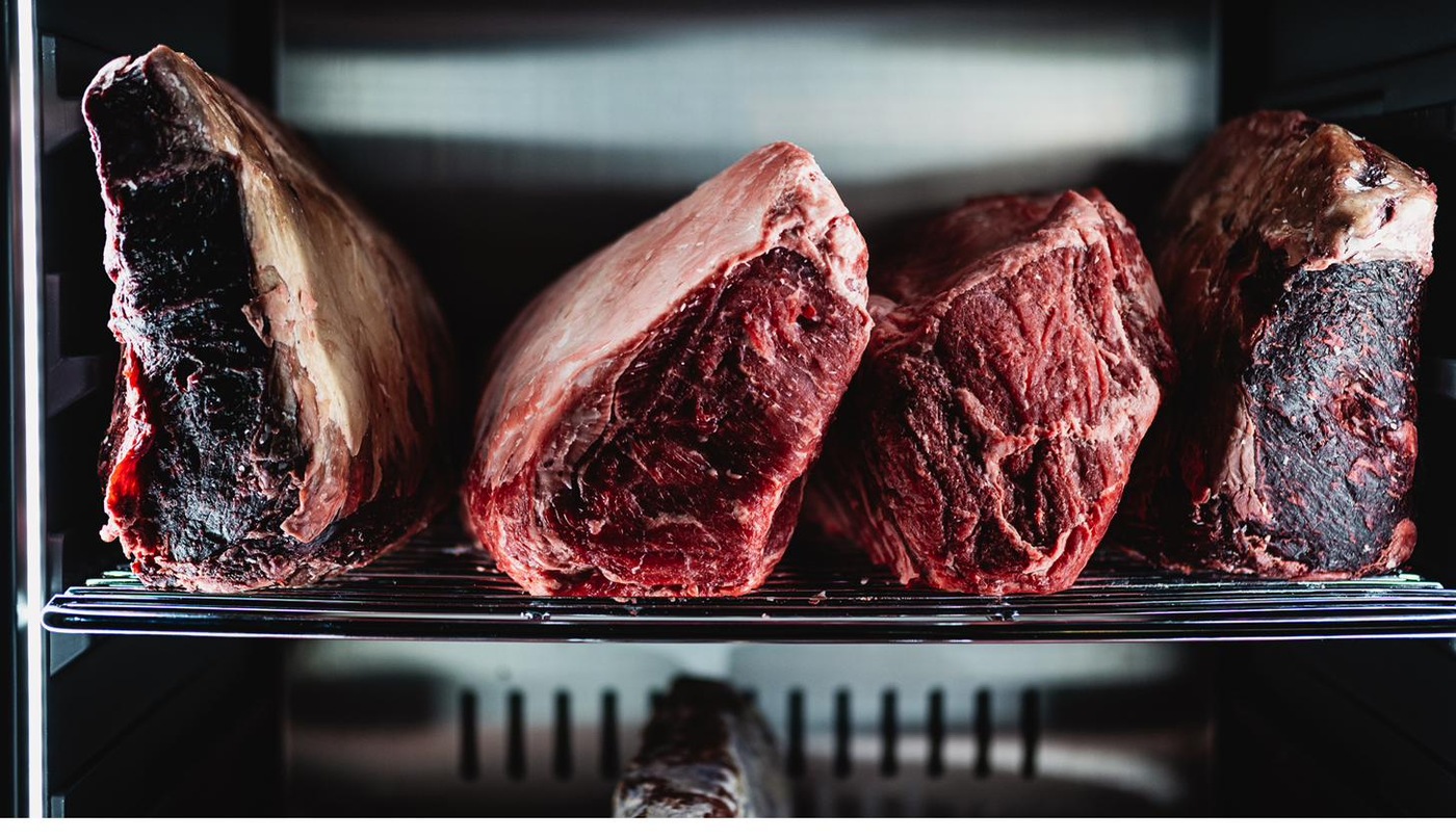 Hayworth dry-aged beef rack aging in-house — Henderson, NV